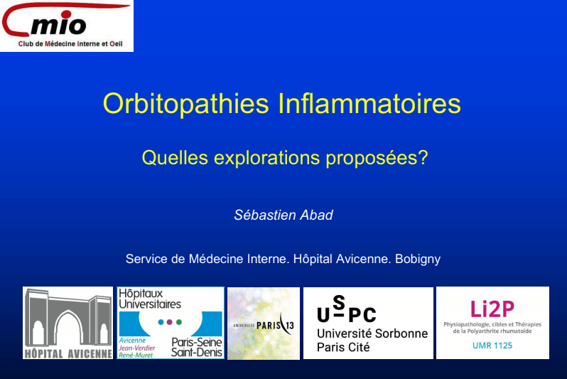 orbitopathies inflammatoires